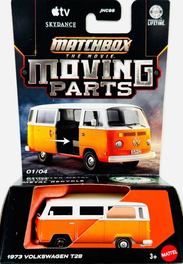 Matchbox The Movie Moving Parts box with the VW T2 model